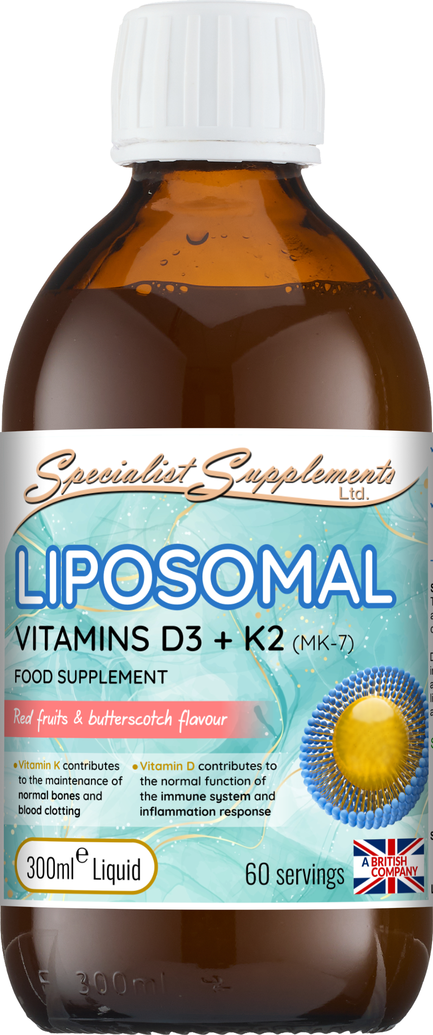 MG|BG LIPOSOMAL Vitamins D3 + K2